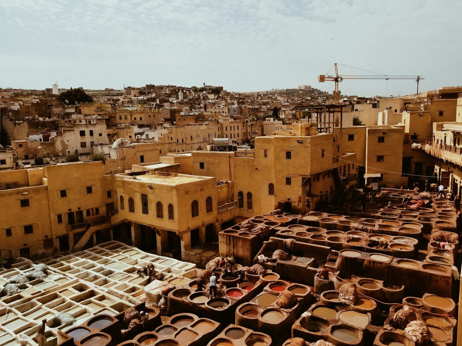 Fes spiritual capital of Morocco - medieval medina and tanneries