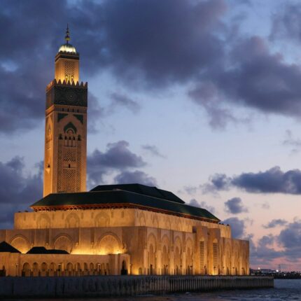 a tall tower with a clock on top of it